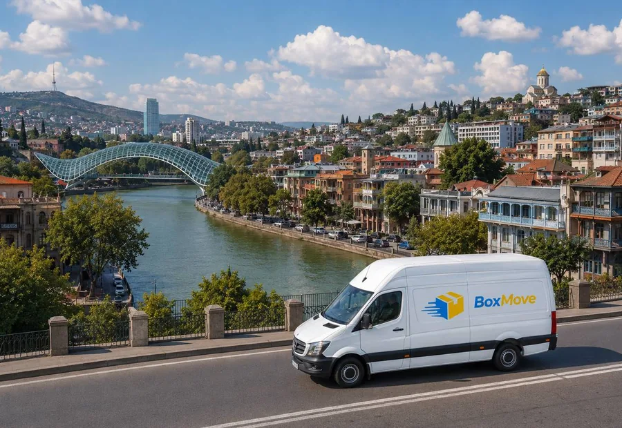 BoxMove van for cargo taxi in Tbilisi